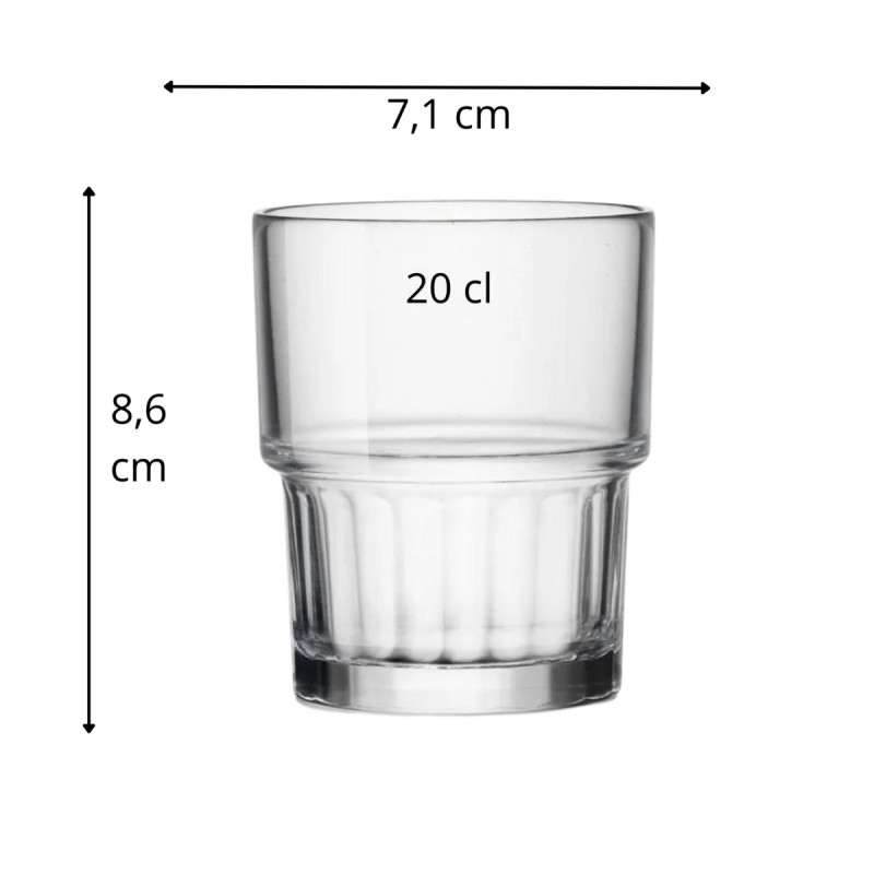 Gobelet verre trempé 20 cl Lyon Bormioli Rocco