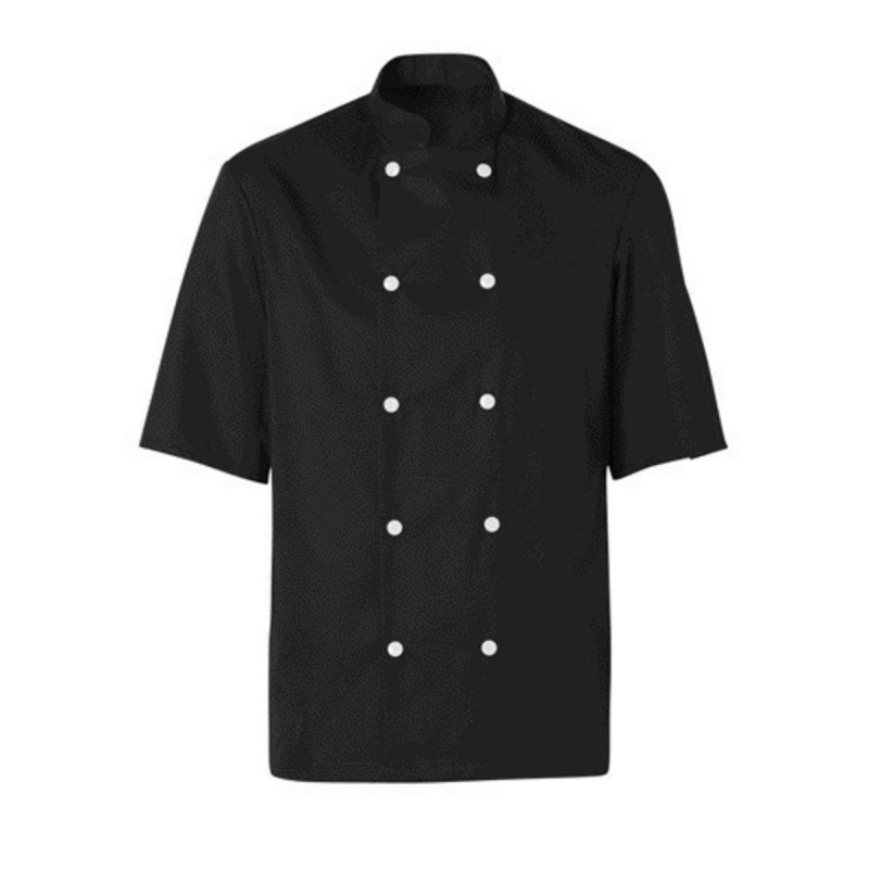 Veste de cuisine homme manche courte noir T3 Blake Molinel