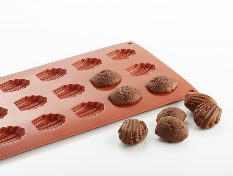 Plaque 15 mini madeleines silicone GN 1/3 29,5x17,5x1 cm Pro.cooker