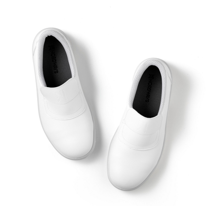 Chaussures mocassin de sécurité mixte blanc 43 Tony Nordways