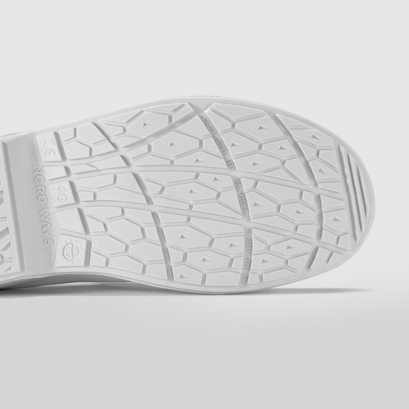 Chaussures mocassin de sécurité mixte blanc 43 Tony Nordways