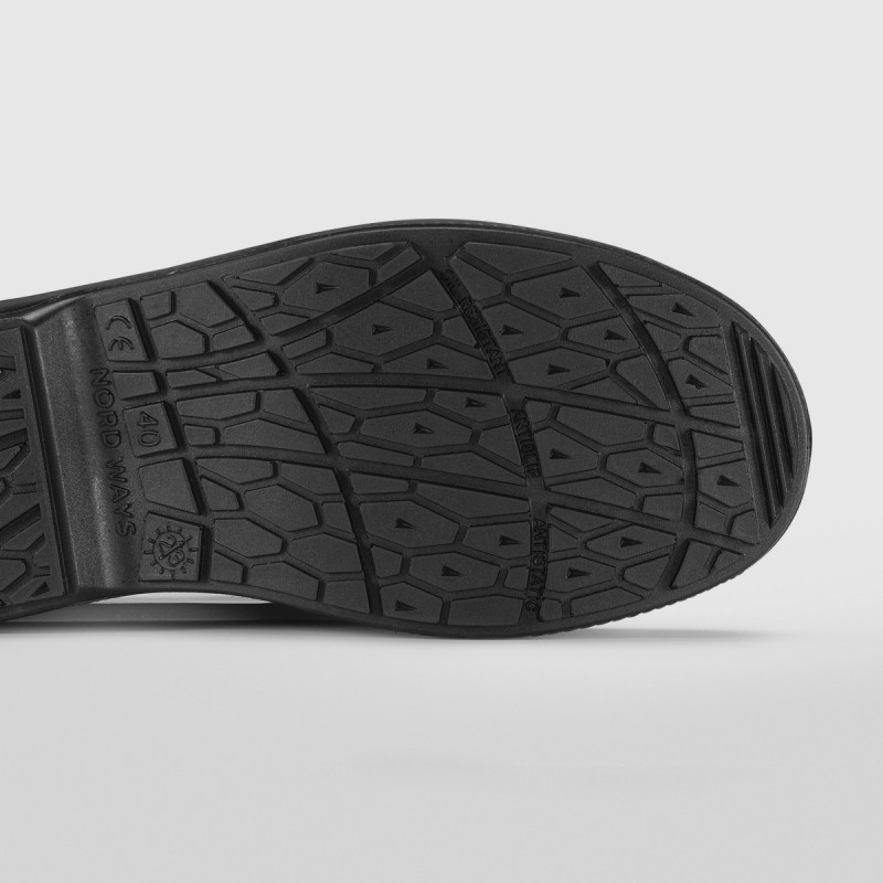 Chaussures mocassin de sécurité mixte noir 35 Tony Nordways