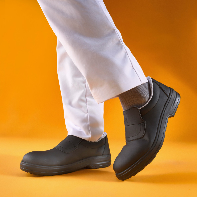 Chaussures mocassin de sécurité mixte noir 44 Tony Nordways