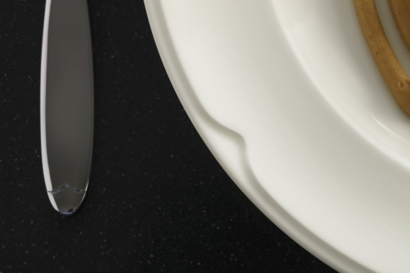 Assiette plate rond ivoire porcelaine vitrifiée Ø 30,8 cm Anna Rak