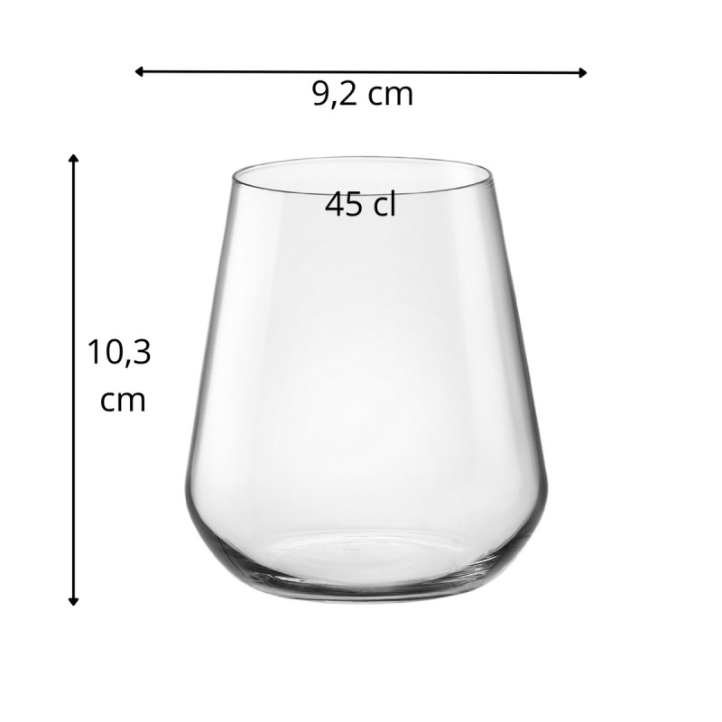 Gobelet verre cristallin 45 cl Uno Bormioli Rocco