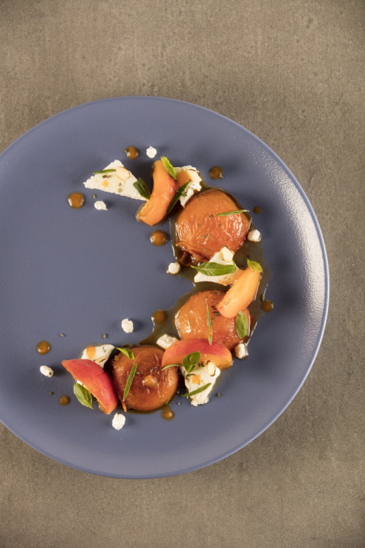 Assiette plate rond Gris stone porcelaine vitrifiée Ø 29 cm Neo Fusion Rak