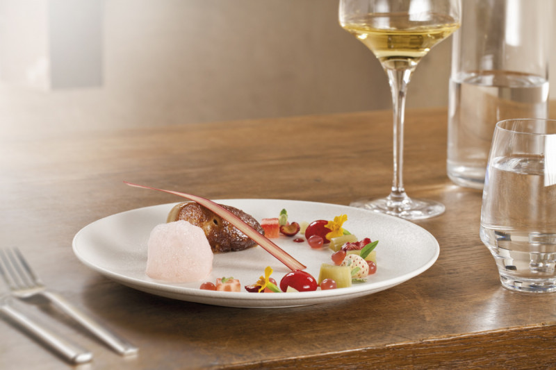 Assiette plate rond blanc porcelaine vitrifiée Ø 15 cm Neo Fusion Rak
