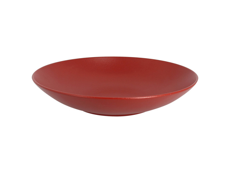 Assiette coupe creuse rond rouge porcelaine vitrifiée Ø 29,9 cm Neo Fusion Rak