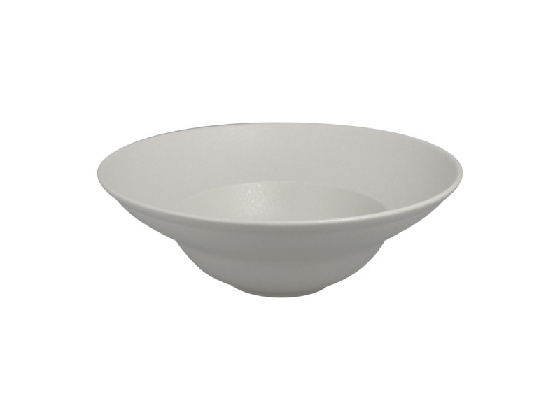 Assiette extra creuse rond Blanc sable porcelaine vitrifiée Ø 26,1 cm Neo Fusion Rak