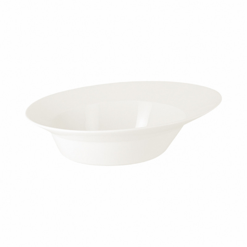 Bol rond ivoire porcelaine vitrifiée 26 cm Giro Rak
