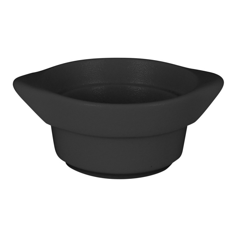 Cocotte rond noir porcelaine vitrifiée Ø 10 cm Chefs Fusion Rak