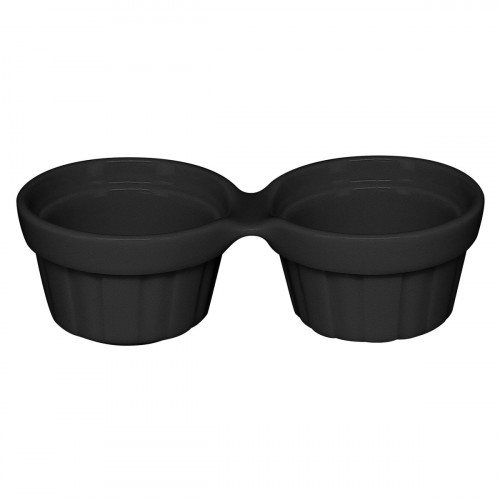 Ramequin rond noir porcelaine vitrifiée 13x6 cm Chefs Fusion Rak
