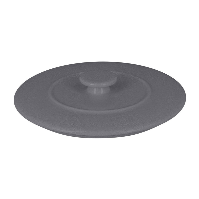 Soupière avec couvercle rond gris porcelaine vitrifiée Ø 15,7 cm Chefs Fusion Rak