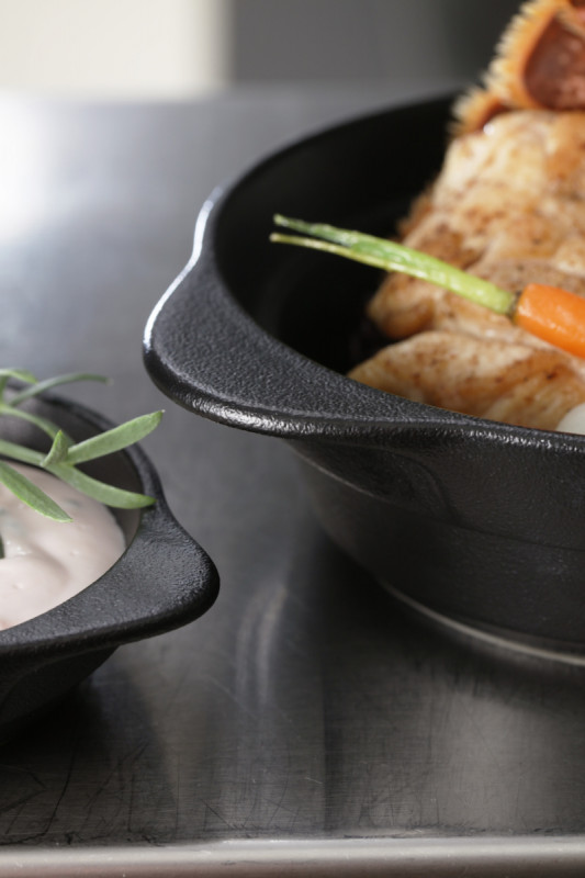 Couvercle pour soupière rond noir porcelaine vitrifiée Ø 10,5 cm Chefs Fusion Rak