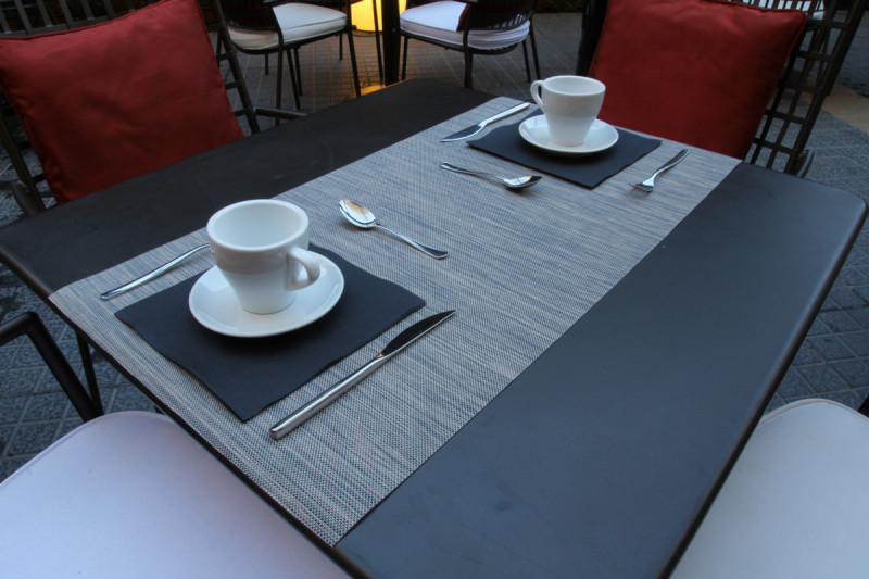 Set de table gris plastique Ø 35 cm Santorini Pio Tavola