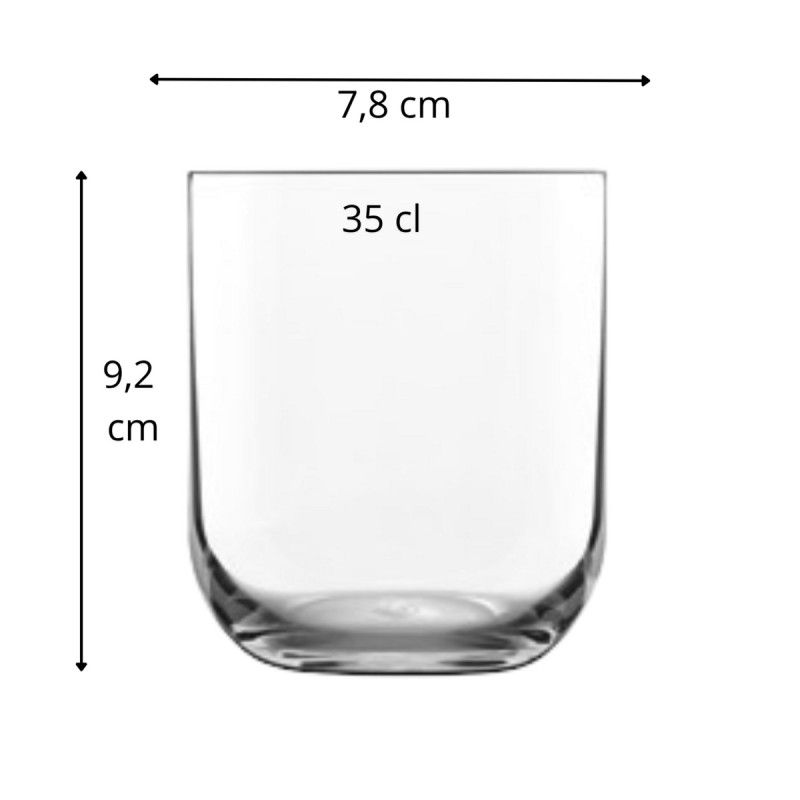 Gobelet forme basse verre cristallin 35 cl Sublime Luigi Bormioli