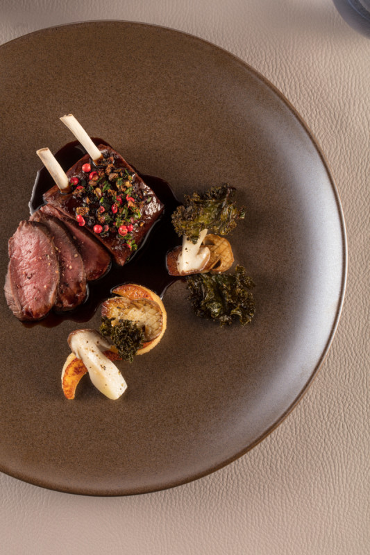 Plat ovale beige porcelaine vitrifiée 32 cm Genesis Rak