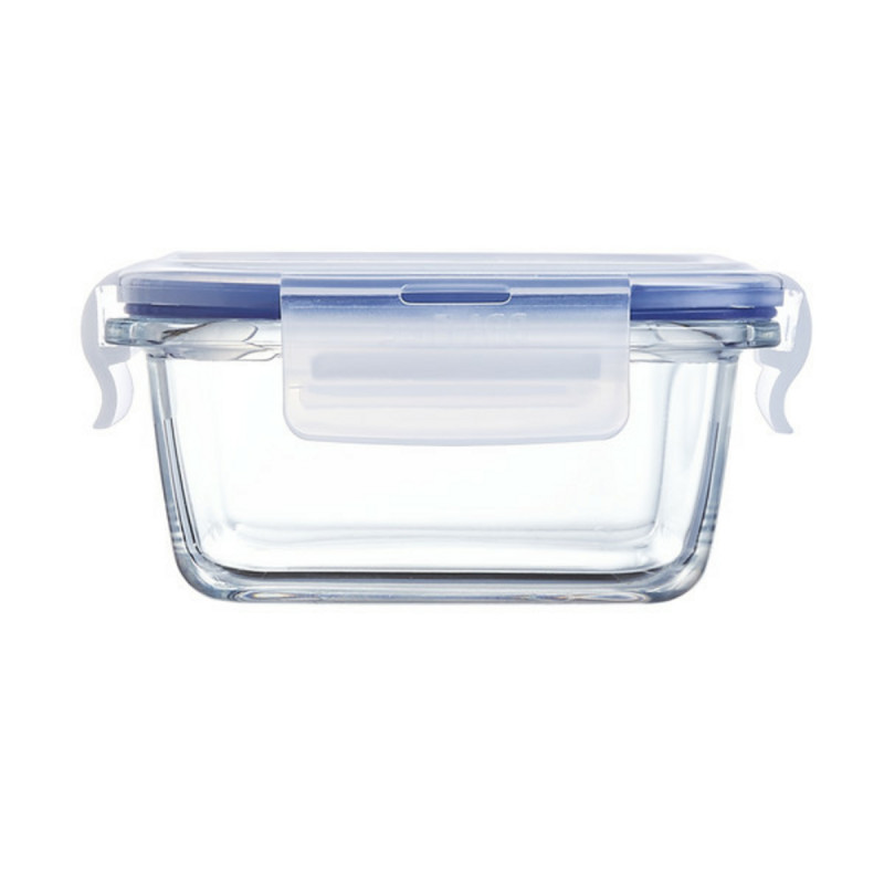Boîte avec couvercle carré transparent verre trempé 12 cm Pure Box Active Luminarc