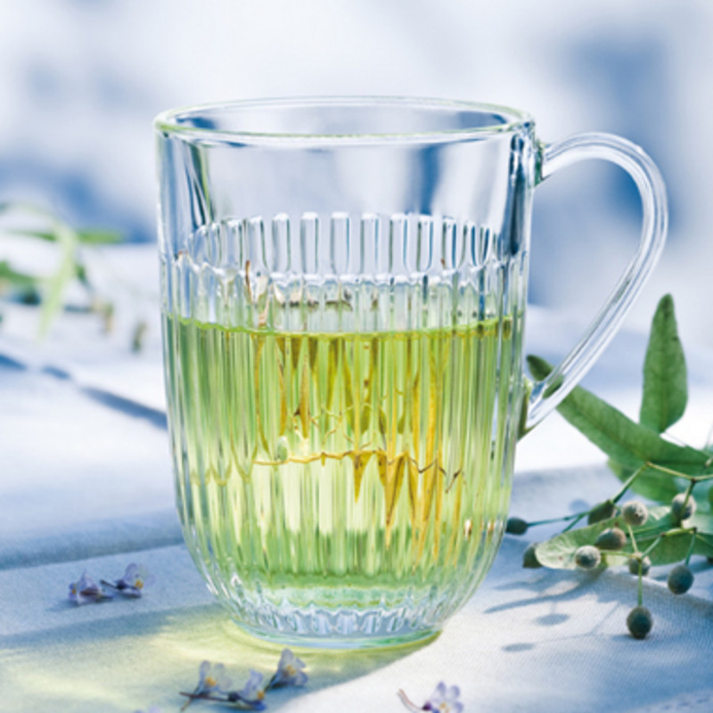 Mug transparent verre pressé 36 cl Ø 8,5 cm Ouessant La Rochere