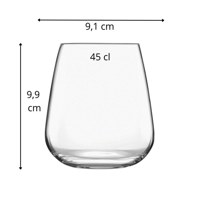 Gobelet verre cristallin 45 cl Meravigliosi Luigi Bormioli