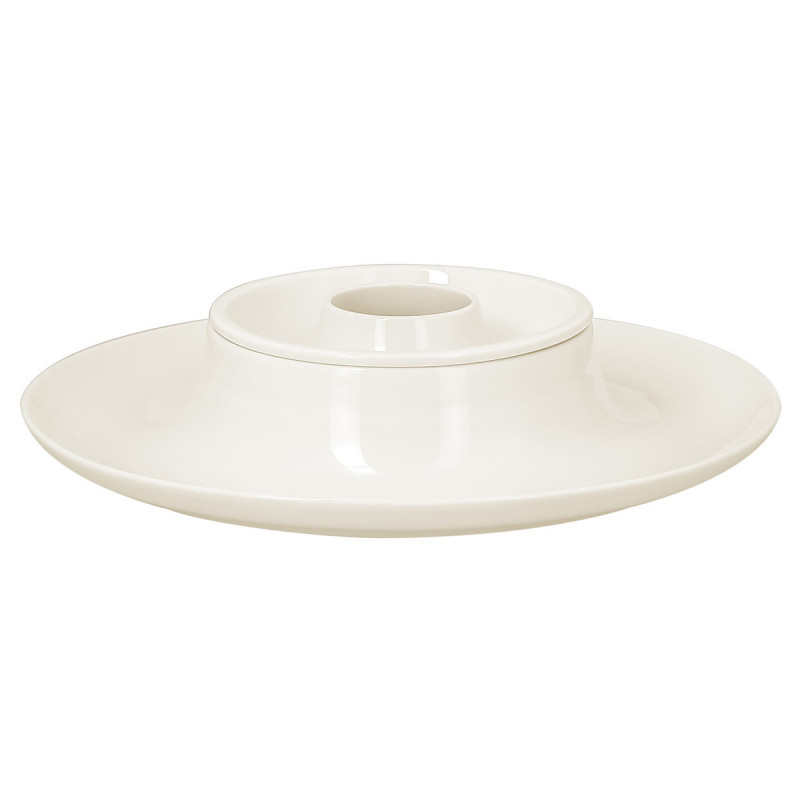 Couvercle rond blanc porcelaine Ø 13 cm Ashore Rak