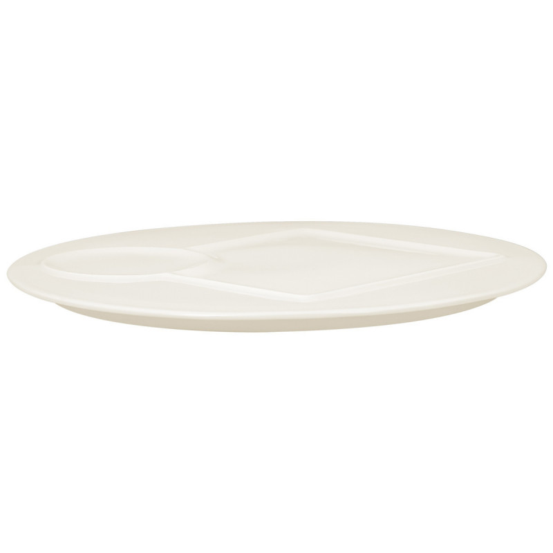 Assiette plate rond blanc porcelaine vitrifiée Ø 29,8 cm Create Rak