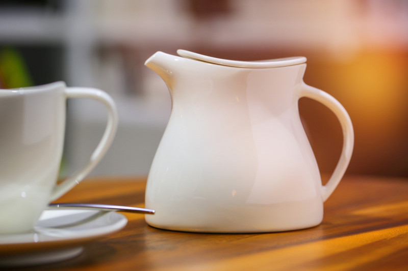 Tasse à café ivoire porcelaine vitrifiée 15 cl Ø 7 cm Swirls Rak