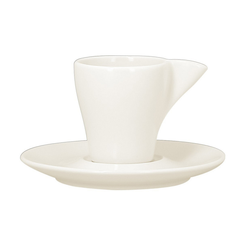 Tasse à expresso ivoire porcelaine vitrifiée 7 cl Ø 6 cm Swirls Rak