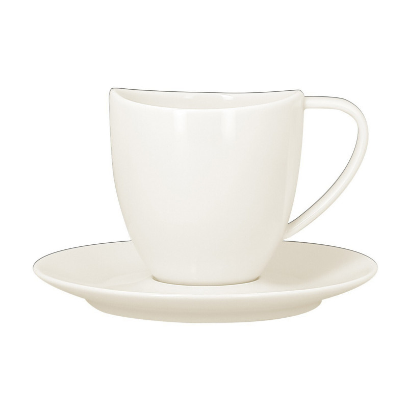 Sous tasse à thé ivoire porcelaine vitrifiée Ø 15 cm Swirls Rak