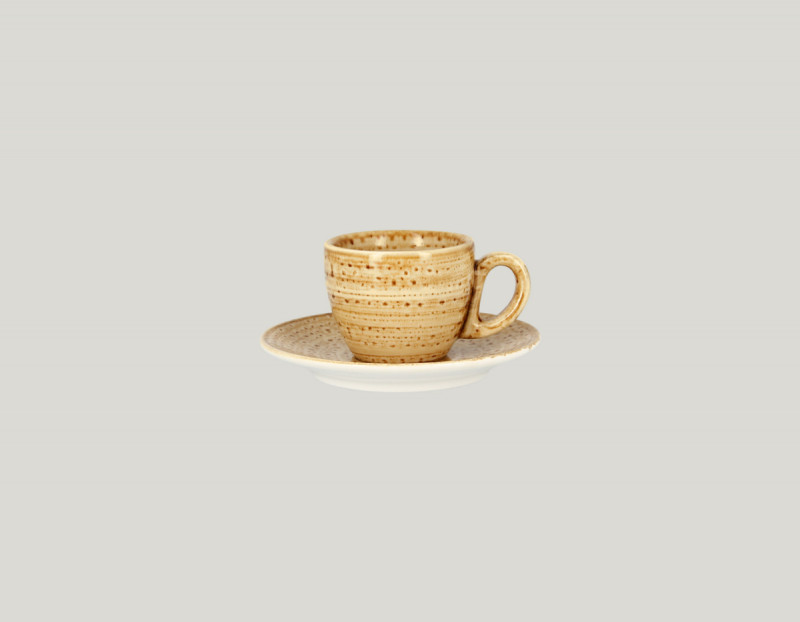 Tasse à expresso beige porcelaine vitrifiée 8 cl Ø 6,5 cm Twirl Rak
