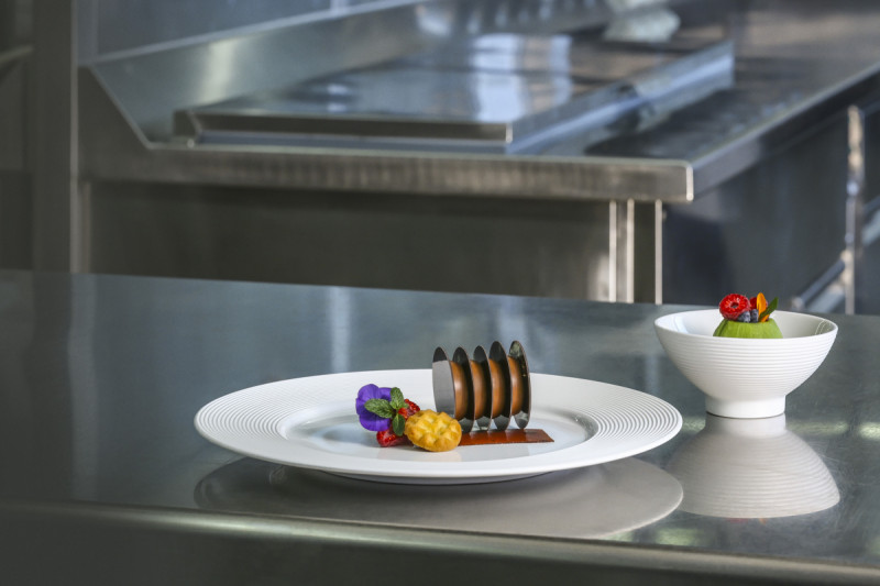 Plat ovale blanc porcelaine vitrifiée 34 cm Evolution Rak