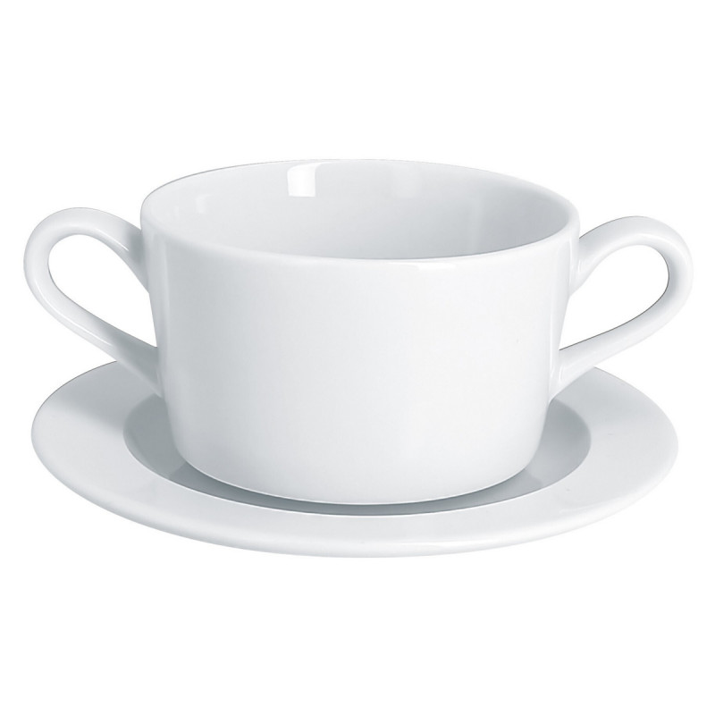 Sous tasse blanc porcelaine vitrifiée Ø 15,5 cm Access Rak