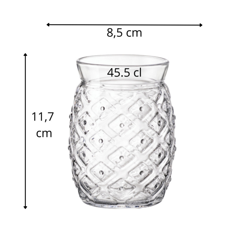 Verre à cocktail forme ananas verre 45,5 cl Bartender Bormioli Rocco
