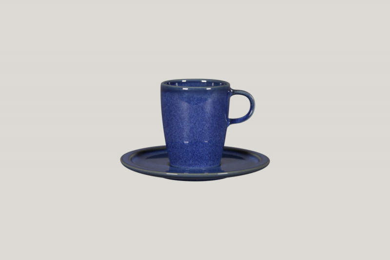 Sous tasse rond bleu porcelaine Ø 16,3 cm Rakstone Ease Rak