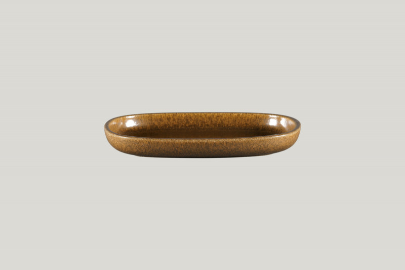 Plat ovale bronze porcelaine 22,5 cm Rakstone Ease Rak