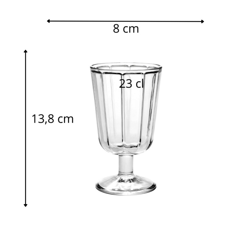 Verre à pied verre 23 cl Surface Serax