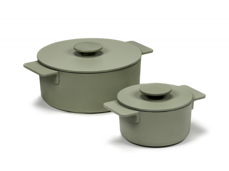Cocotte fonte d'acier Sans revêtement Avec couvercle Ø 23 cm 12 cm 300 cl Surface Serax