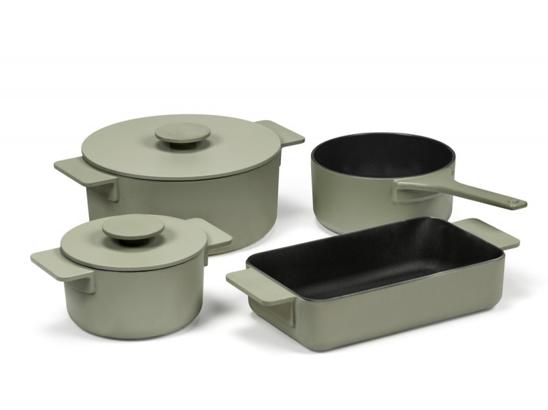 Cocotte fonte d'acier Sans revêtement Avec couvercle Ø 23 cm 12 cm 300 cl Surface Serax