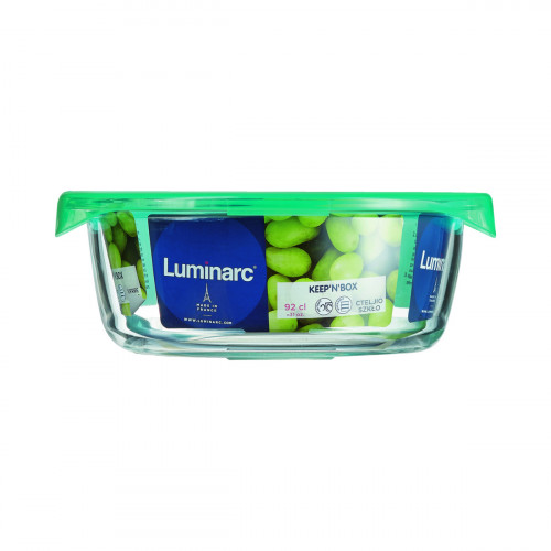 Boîte avec couvercle hermétique rond transparent verre trempé Ø 17,5 cm Keep'n Box Luminarc