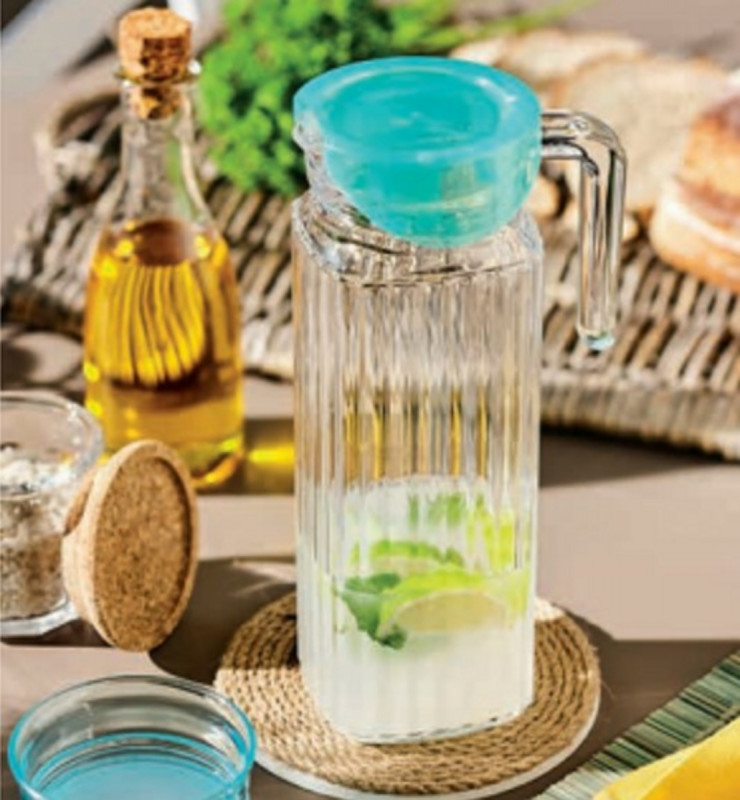 Broc avec couvercle hermétique transparent verre trempé Keep'n Box Luminarc