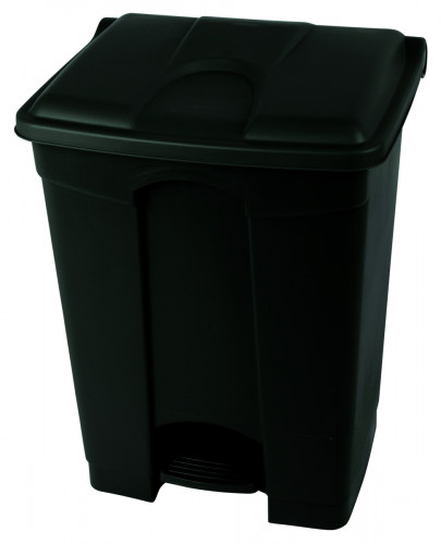 Collecteur à pédale antibactérien et antimicrobien plastique 70 L noir Probbax