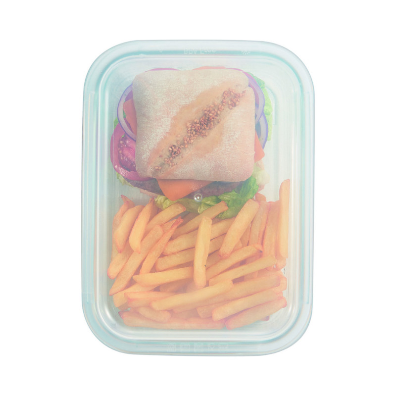Couvercle pour boite 122cl rectangulaire transparent polypropylène (pp) 21,2 cm Food Box Arcoroc