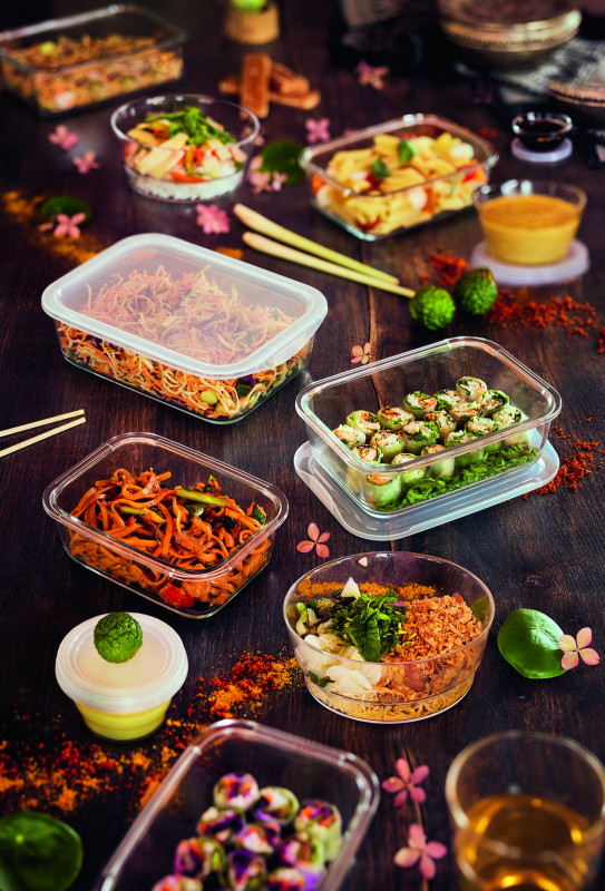 Couvercle pour boite 122cl rectangulaire transparent polypropylène (pp) 21,2 cm Food Box Arcoroc