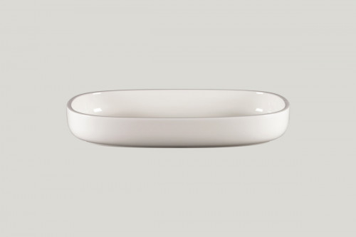 Plat creux ovale blanc porcelaine 30 cm Rakstone Ease Rak