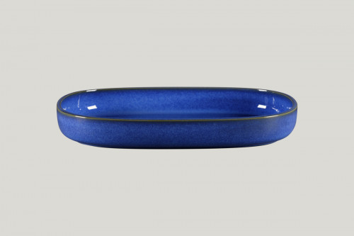 Plat creux ovale bleu porcelaine 33,2 cm Rakstone Ease Rak
