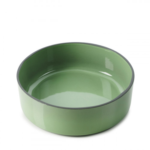 Assiette creuse rond vert porcelaine Ø 17 cm Caractere Revol