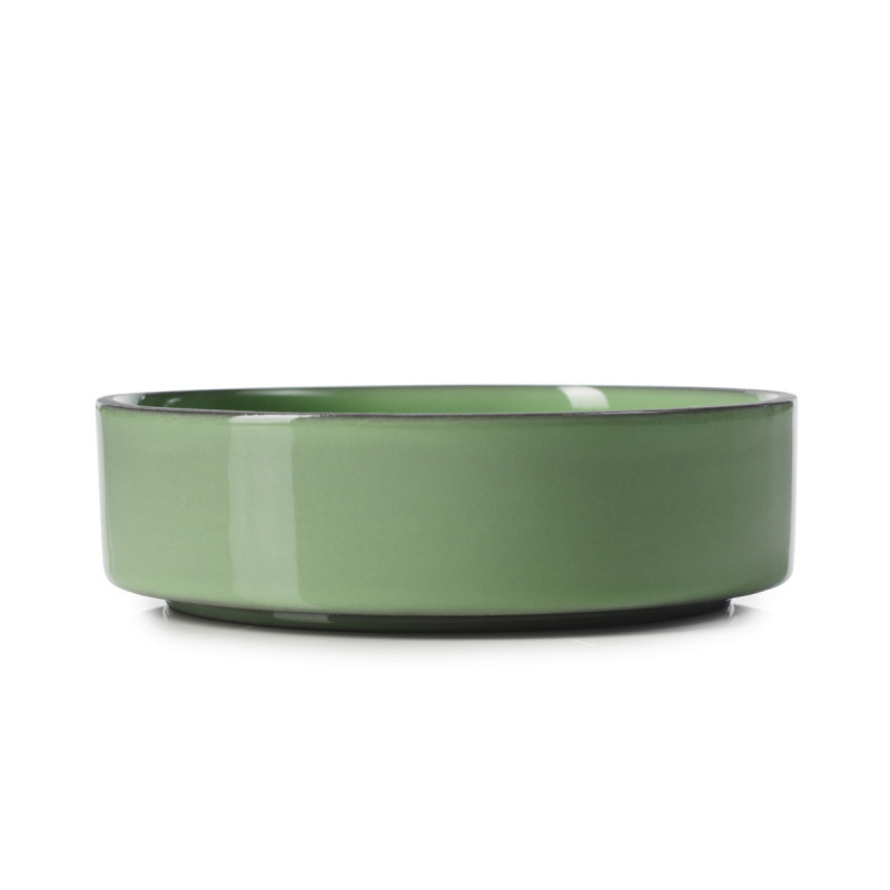 Coupelle rond vert porcelaine Ø 11 cm Caractere Revol