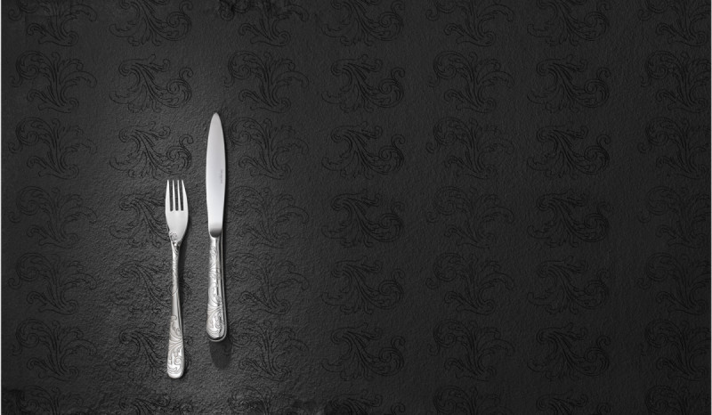 Fourchette à dessert inox 18/10 17,7x1,58 cm Aquatic Couture Degrenne