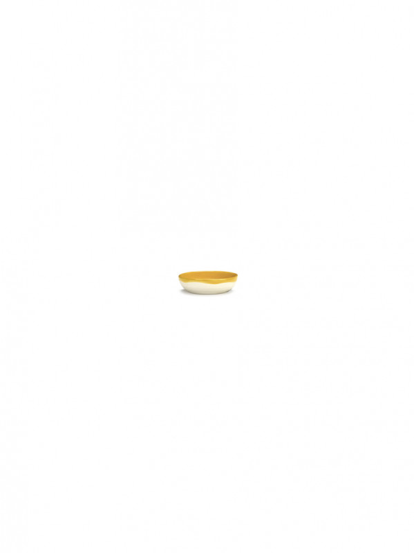 Plat rond sunny yellow grès émaillé Ø 7,5 cm Feast By Ottolenghi Serax