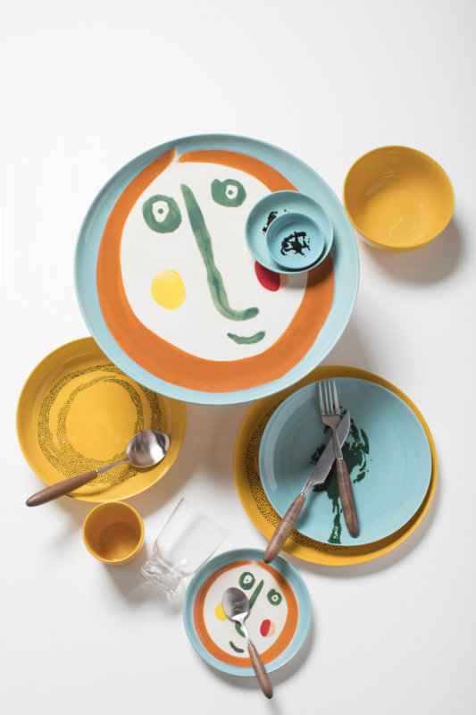 Plat rond sunny yellow grès émaillé Ø 7,5 cm Feast By Ottolenghi Serax